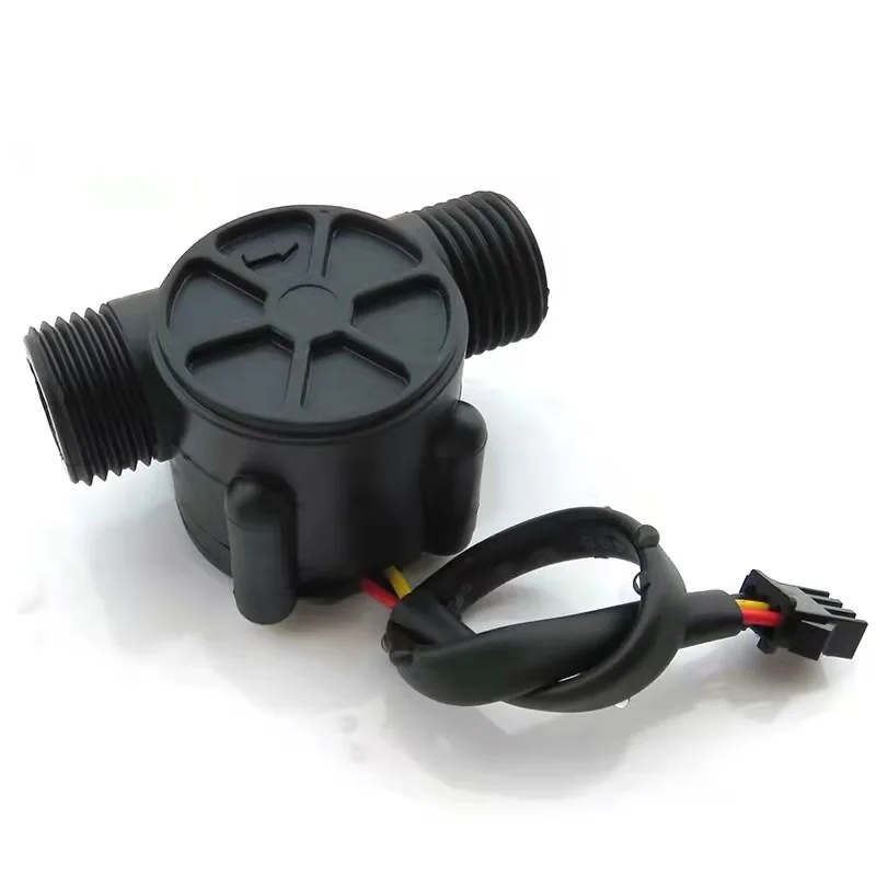 YF-S201 Turbine Flowmeter DC3.5~24V G1/2"1-30L/min Hall Water Sea Plastic Flow Sensor Meter NPN Signal