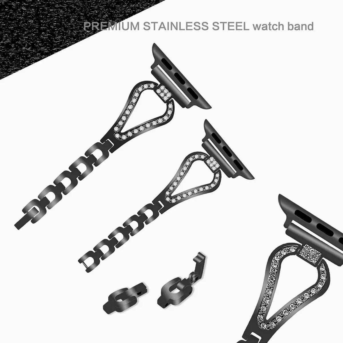Для Apple iWatch Series 5 40 мм металлический ремешок из нержавеющей стали, открытые сменный Браслет для iWatch Series 5 Band 40 мм