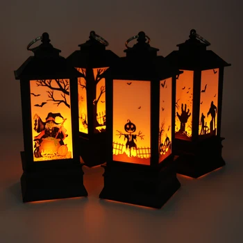 

1pcs Lantern Outdoor Hanging Lanterns Lighting Heavy Duty Waterproof Flame Lights for Halloween Home Party Decor