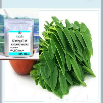 

100g-1000g High quality, no additions Moringa oleifera leaf extract powder Moringa leaf extract /la mu ye/ Free shipping