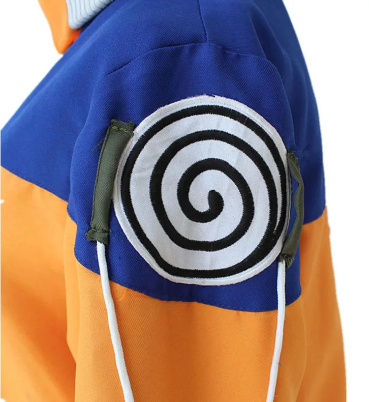 Аниме Наруто ниндзя Униформа Uzumaki Shippuden маскарадные костюмы костюм мультфильм пальто брюки ПОЛНЫЙ КОМПЛЕКТ Хэллоуин Вечерние