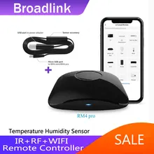 BrodLink RM4 Pro sürümü kblosuz evrensel uzktn Hub HTS2 sıcklık ve nem sensörü ile kıllı ev çözümü|Smrt Remote Control|  