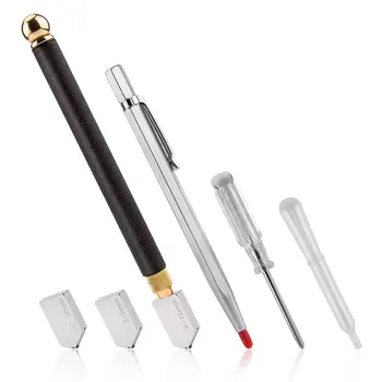 

Diamond Glass Cutter Alloy Cutting Wheel Metal Handle Head for glass mirror tile etc cutting Glass knife tools