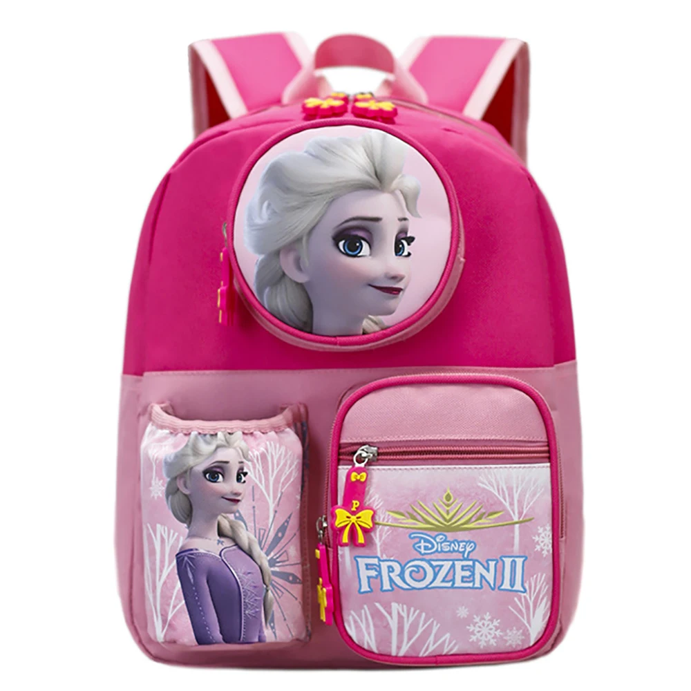 Disney Brand Cartoon Frozen Backpack Bags For Girls Sofia The First Fashion Handbags Kindergarten Snow White Shoulder Packages