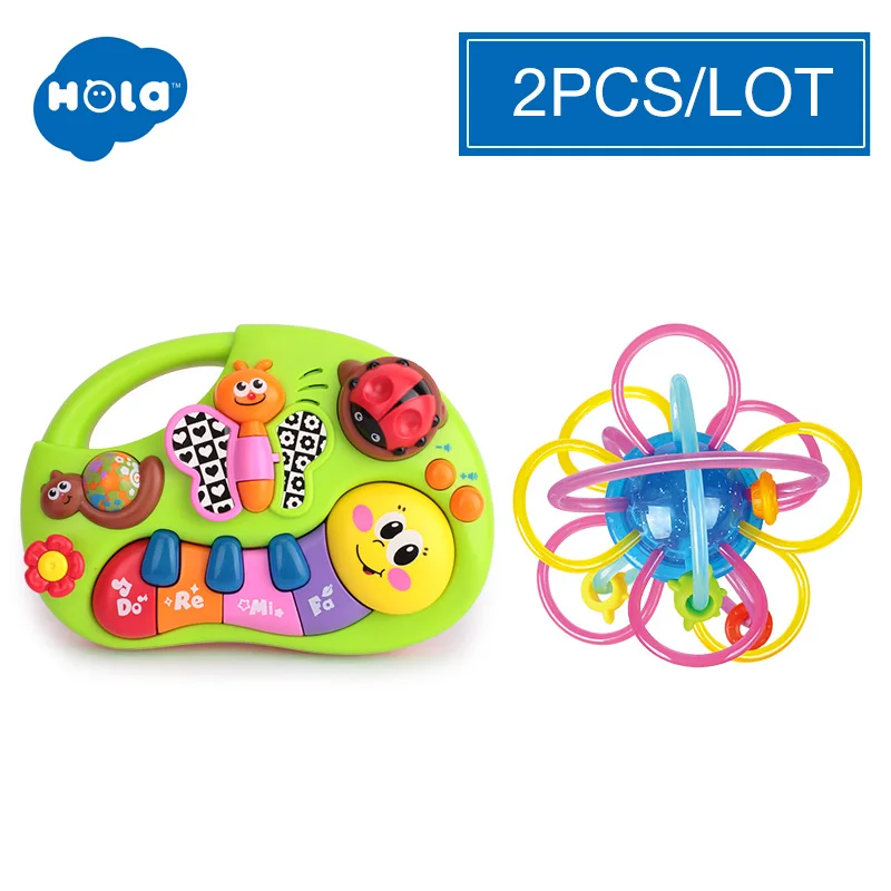 HOLA 927 детские игрушки обучающая машина, игрушка с подсветкой и музыкой и обучающими сюжетами, Игрушка музыкальный инструмент для малышей 6 месяцев - Цвет: Бургундия