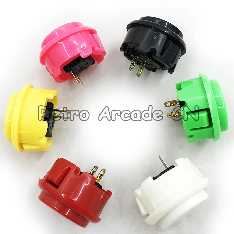 US $129.99 50pcs 30mm Push Button 6 Colors Push Button DIY Arcade Fighting Game Accessory Kit