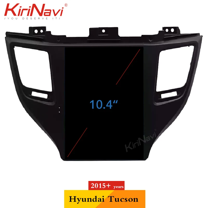 KiriNavi вертикальный экран Tesla style 10,4 ''Android 8,1 автомобильный Радио gps навигатор для hyundai Tucson IX35 DVD Автомобильный плеер