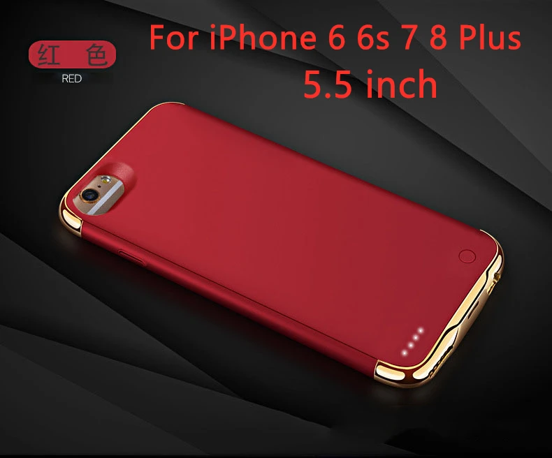 For 6 6s 7 8 Plus 3500 мАч/4000 мАч ультра тонкий внешний резервный аккумулятор для iPhone 6 6s 7 8 чехол для зарядного устройства для iPhone 6 6s 7 8 Plus - Цвет: For 6 6s 7 8 Plus