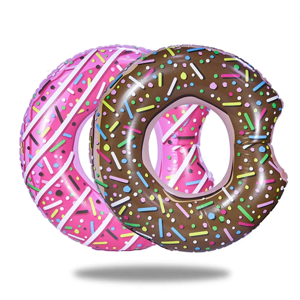 

Rooxin Inflatable Donut Swimming Ring for Pool Float Mattress Swimming Pool Thickened PVC Summer Floating Ring Seat Toys