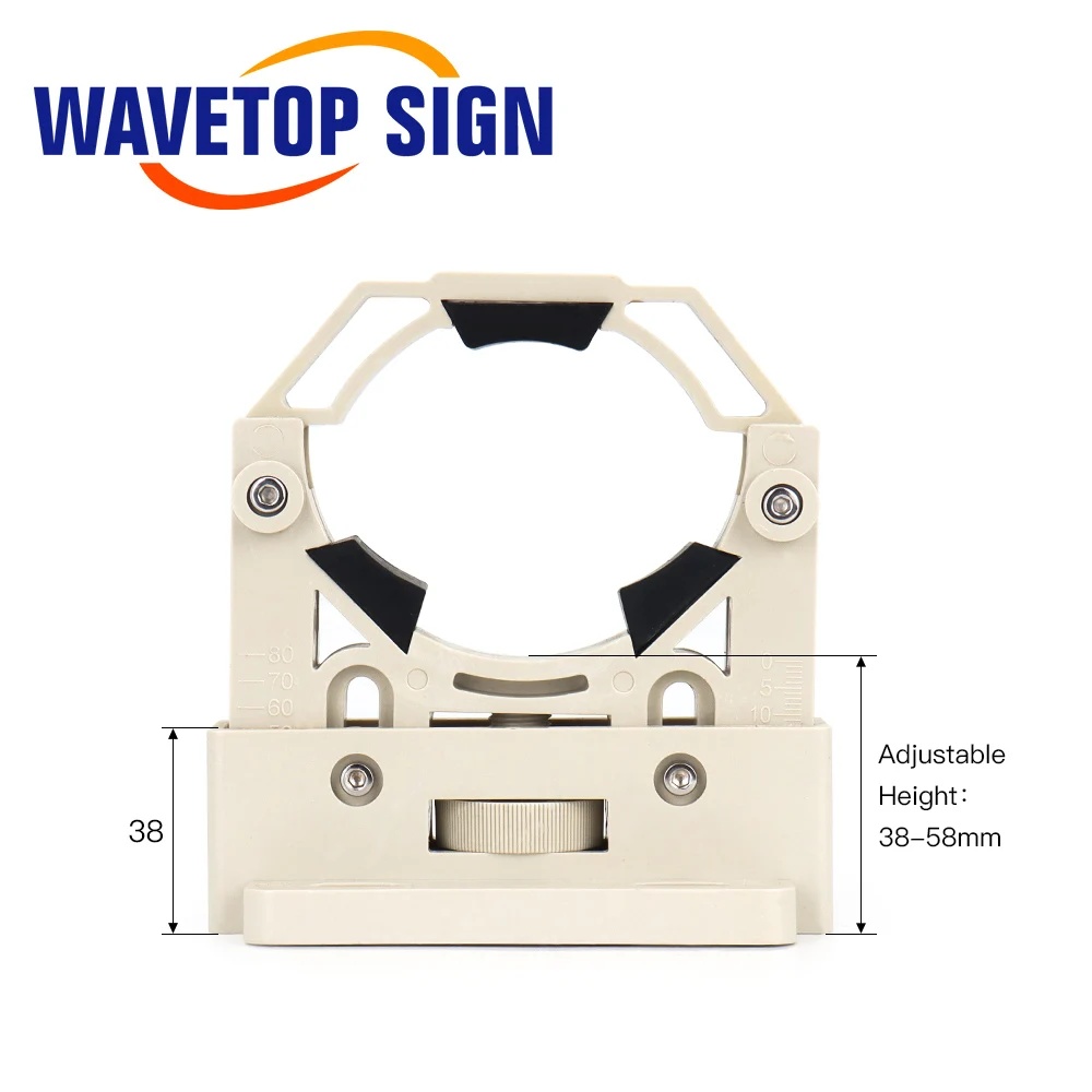 Laser Tube Holder WaveTopSign CO2 Laser Tube Holder Support Mount Flexible Plastic 50-80mm for 50-180W Laser Engraving Cutting Machine 1 pair 2pcs