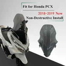Parabrisas de motocicleta modificado PCX, tablero deflector de viento para Honda pcx 125 PCX125 150 2018 2019
