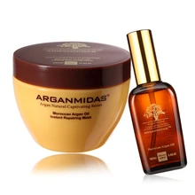 300 мл маска для волос и 100 мл масло для волос Лучший Глубокий Уход и питательный разглаживающий продукт для волос