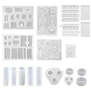 

Crystal Epoxy Resin Mold Earring Ring Pendant Casting Silicone Mould Handmade