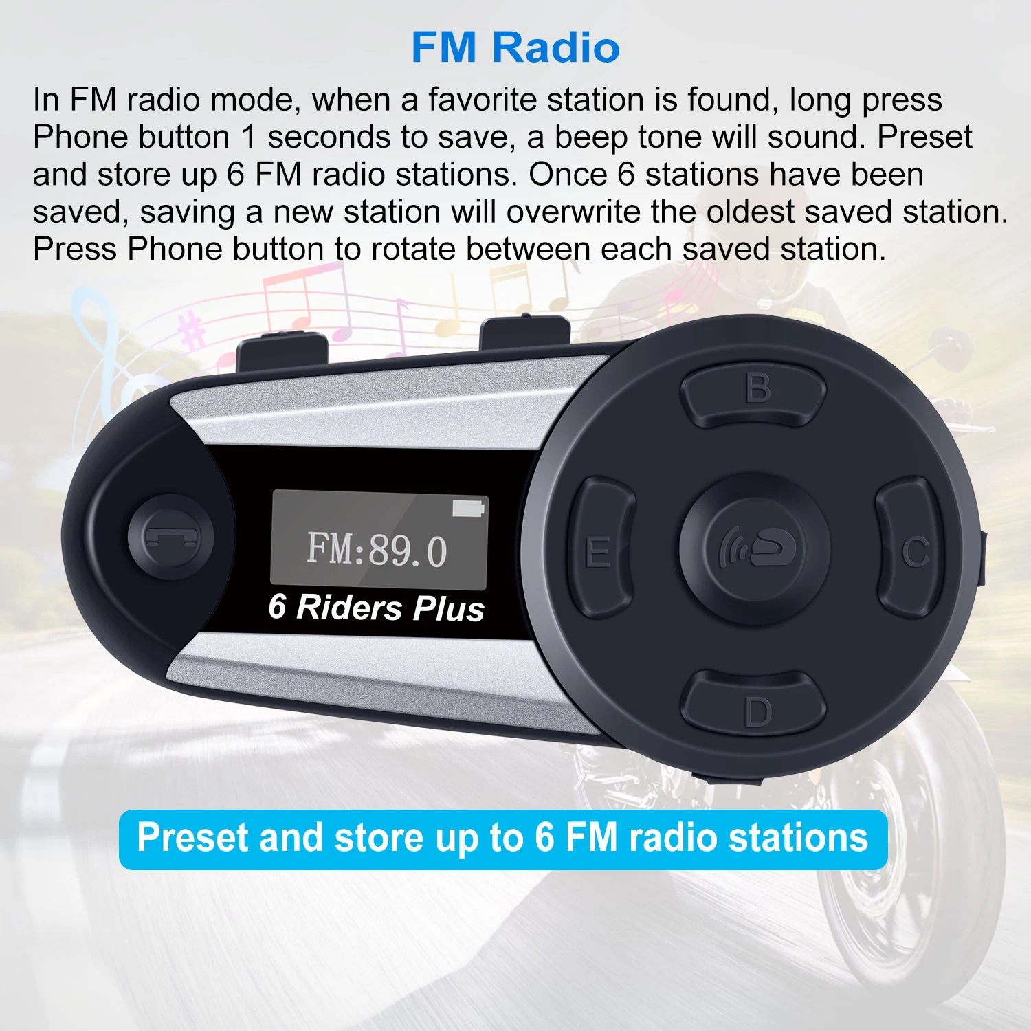 Fodsports V6 Plus мотоциклетный шлем Интерком Мото Bluetooth гарнитура 6 всадников 1200 м BT
