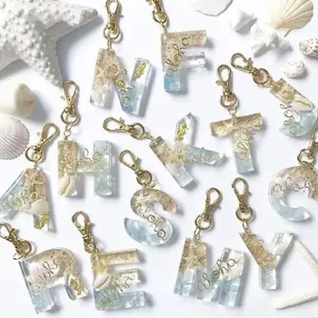 

1 Set Crystal Epoxy Resin Mold Letters Number Pendants Casting Silicone Mould A2UA