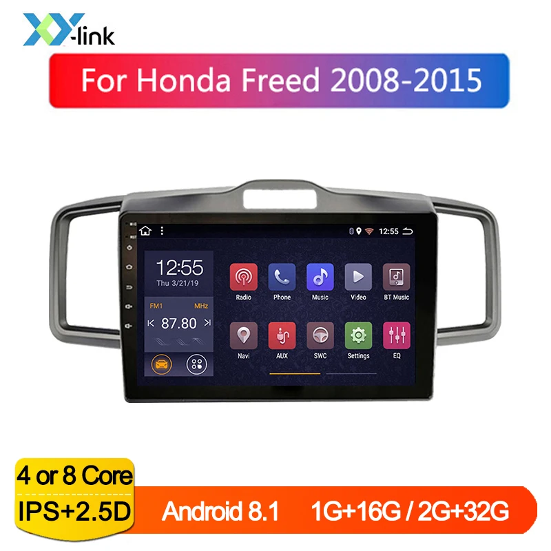 Автомобильный радиоприемник на Android 10 дюймов система gps навигации для Honda freed 2008 2015
