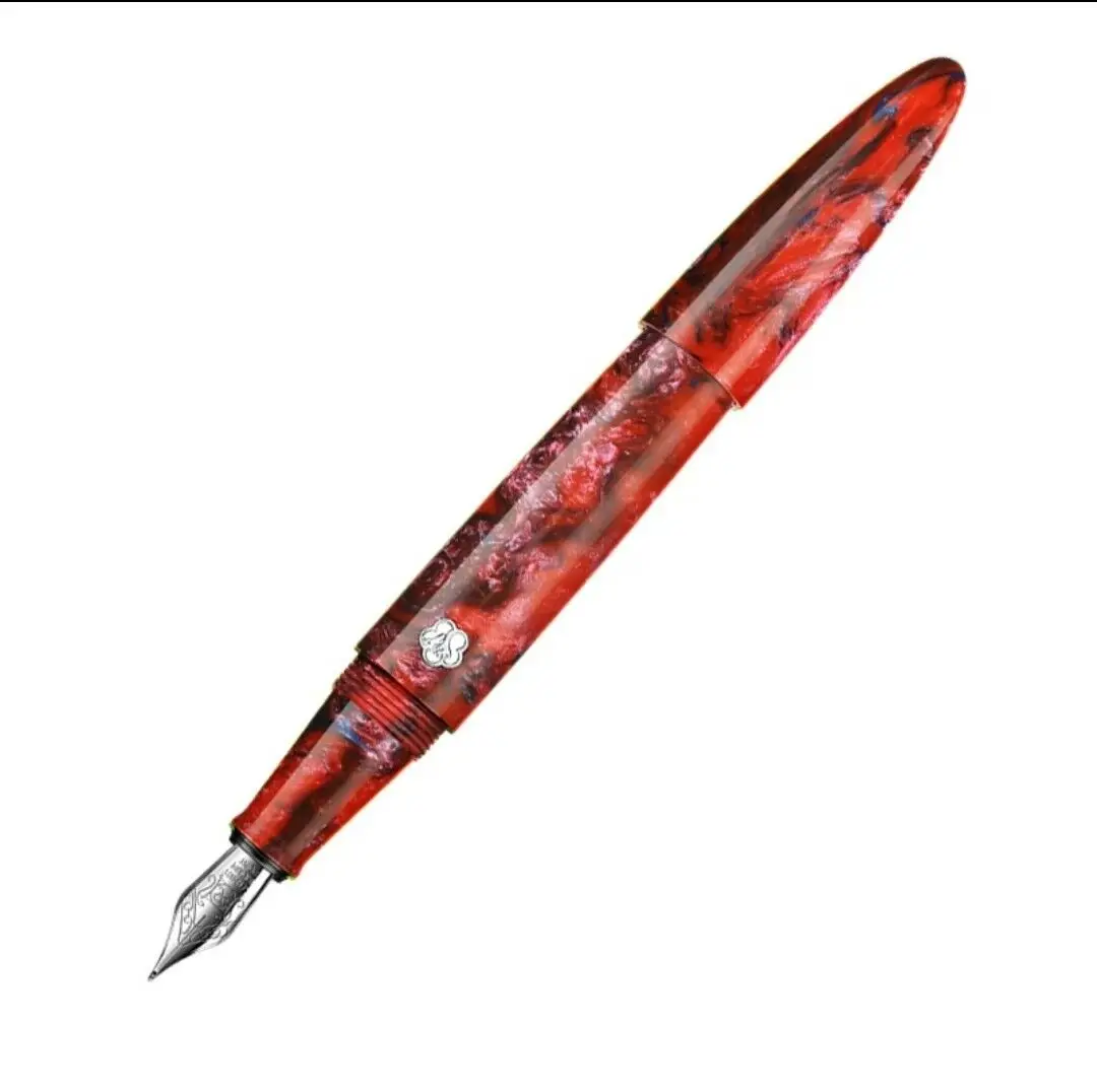 

1Pc LIY FUTURE FUTURE Red Colorful Cloud Fountain Pen EF Nib Gift A Pen Pouch