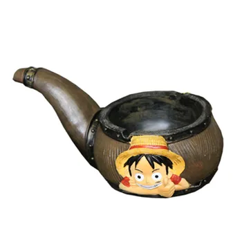 

Creative Cute Anime Pipe Ashtray Pirate Ship Resin Ashtray Bar Office Study Room To Send Friends Husband Gift M2523