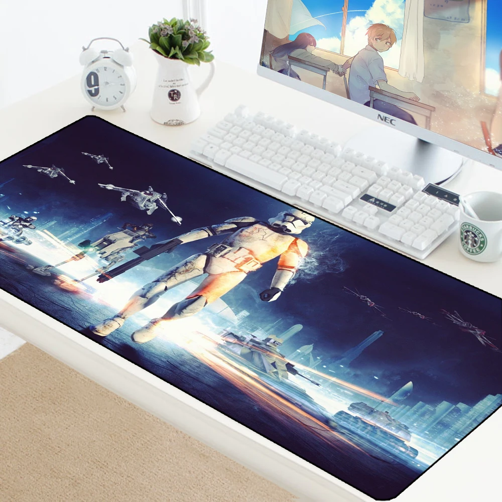 

Star Wars Mouse Pad Lockedge Mouse Mat XL Keyboard Pad to Mouse Locked Edge Computer Mousepad Gaming Padmouse Gamer For Laptop