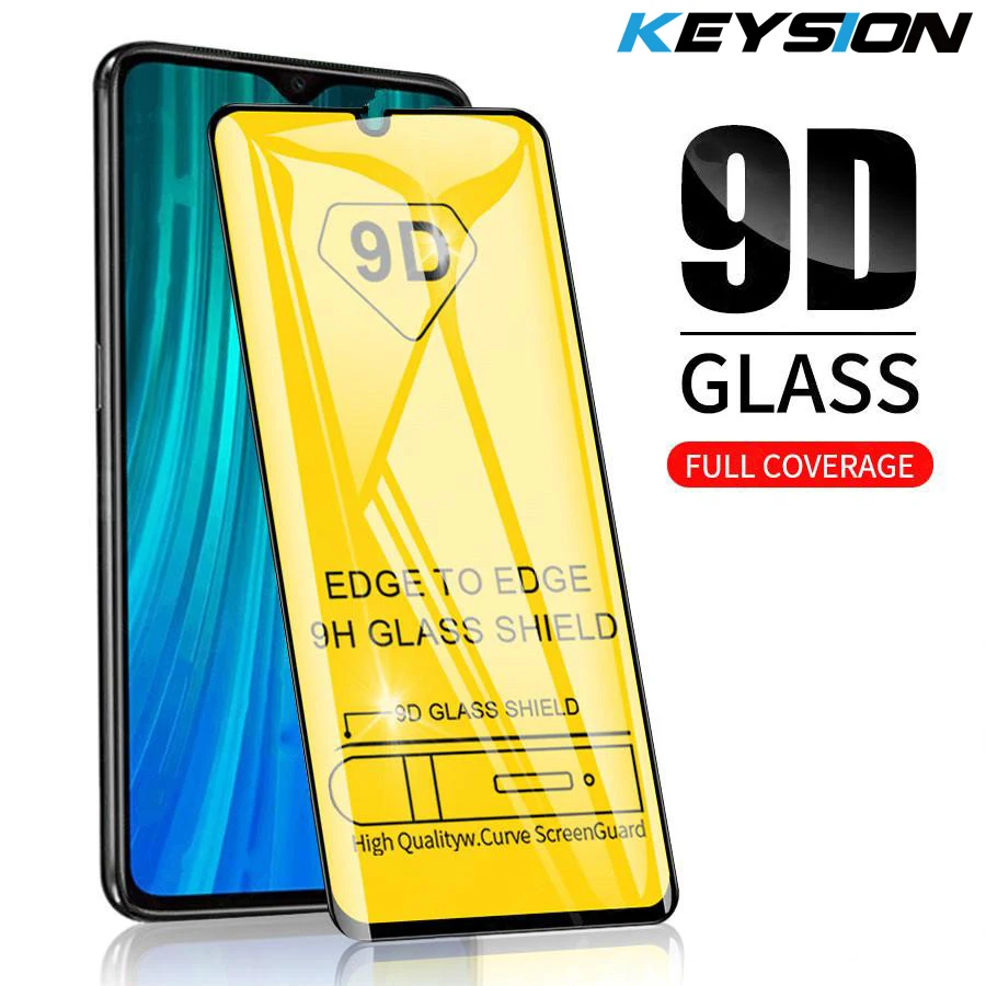 

KEYSION 9D Screen Protector Film for Redmi Note 8 8 Pro Full Cover Protective Tempered Glass for Xiaomi Redmi Note 8 Pro Note 8