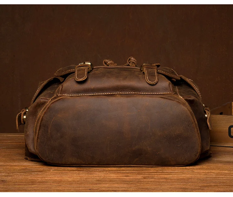 Школьный рюкзак Crazy Horse кожаный рюкзак для 15 дюймов ноутбука винтажные мужские или женские дорожные сумки качественные мужские Mochilas