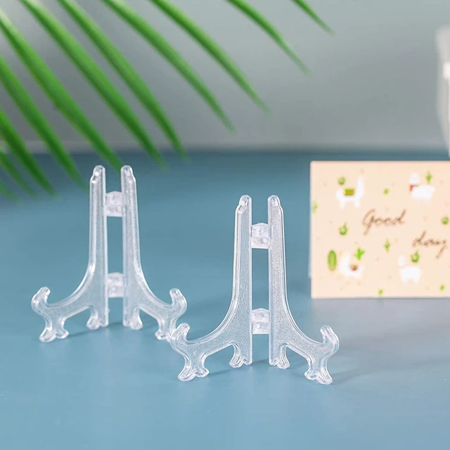 Plastic Easels Plate Holder Weddings Photo Picture Frame Display Stand  Display Dish Stand Rack Pedestal Holder Home Decoration