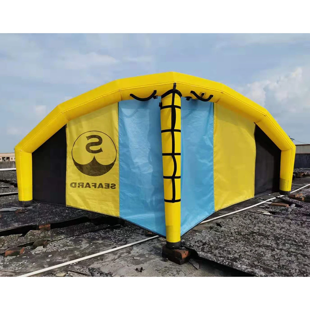 Foldable Windsurfing Inflatable Kite Kiteboarding Wing For Water/Land Flying