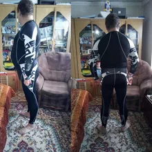 Новинка, зимнее термобелье, штаны+ одежда для мужчин, быстросохнущие теплые кальсоны, комплект теплого мужского термобелья для фитнеса