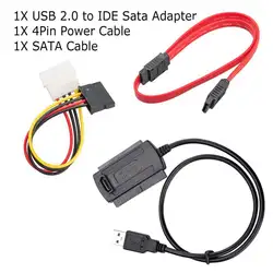 Профессиональный Многофункциональный USB 2,0 адаптер конвертер разъем высокого качества жесткий диск адаптер кабель