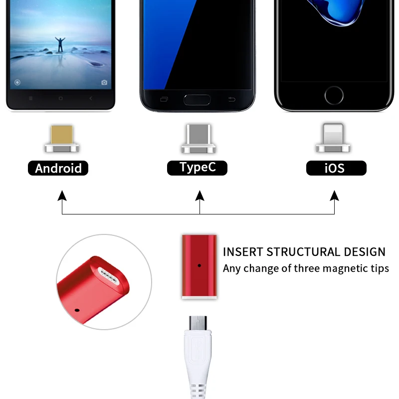 Sindvor Магнитный Micro USB мобильный телефон адаптер для Android микроустройства зарядное устройство данных Магнитный адаптер для samsung Xiaomi huawei