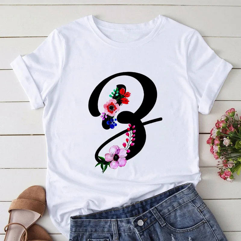 

Women's Letter Printed T-shirt Girl Harajuku Short-Sleeved O-Neck Tees Shirt Female Summer Tee Top Femme Tshirt,Drop Ship