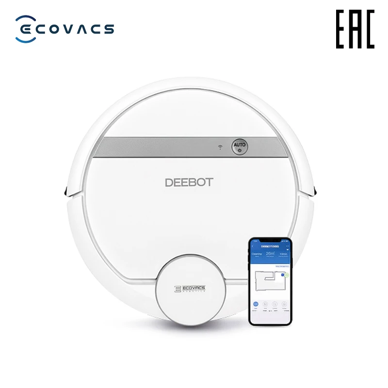 ECOVACS Deebot DE55 робот-пылесос с управлением со смартфона для сухой и влажной уборки