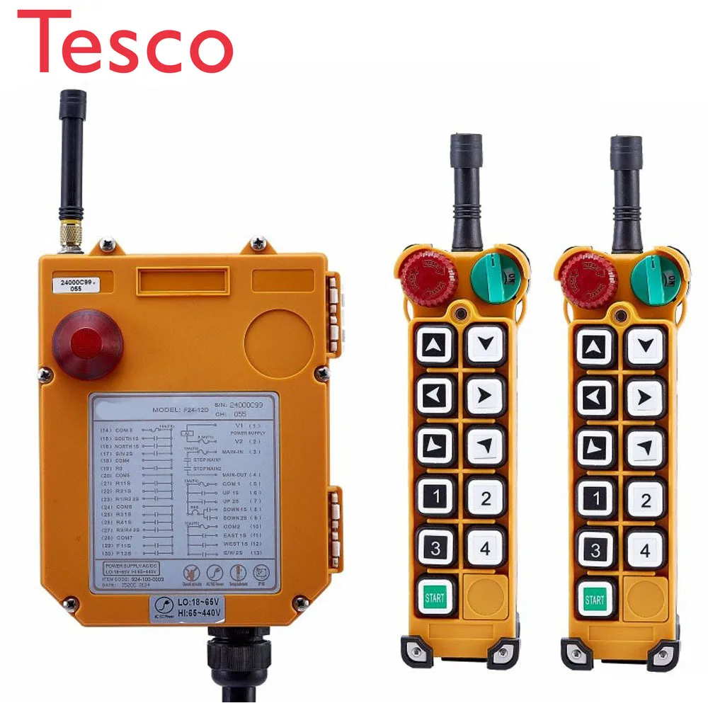 

Original TELECRANE Wireless Industrial Remote Controller Electric Hoist Remote Control 2 Transmitter + 1 Receiver F24-10S