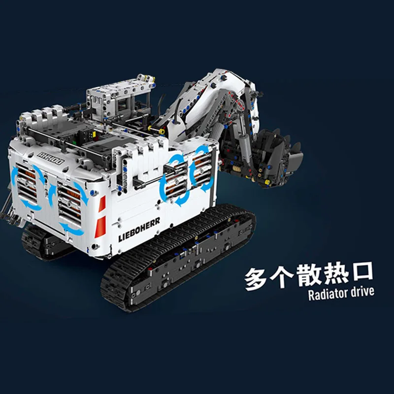 Mouldking 13130 Liebherr R 9800 экскаватор Совместимость 42100 конструкторных блоков, Детские кубики, развивающие игрушки рождественские подарки для детей