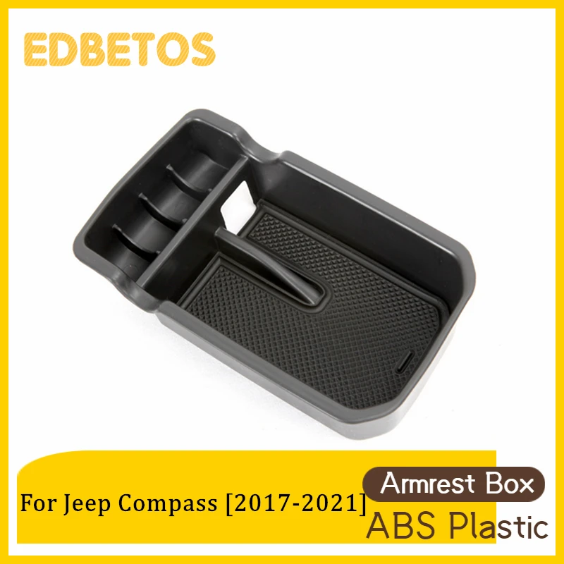 

Центральной консоли Организатор лоток для Jeep Compass 2017-2021 аксессуары подлокотник вторичный ящик для хранения-полный лоток