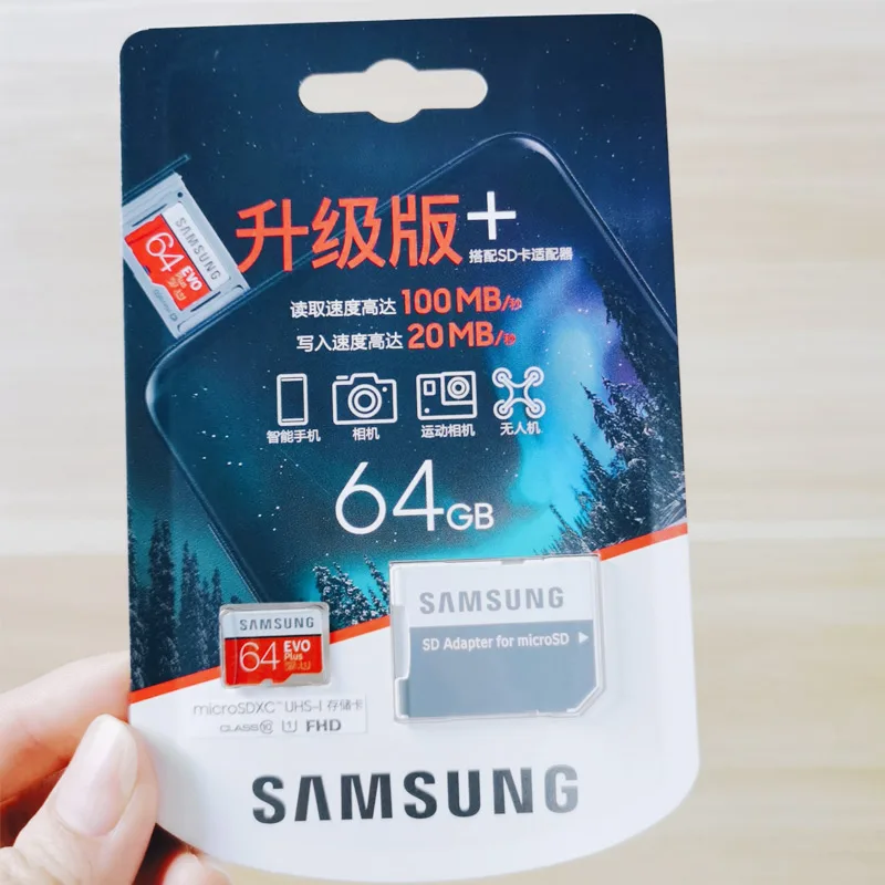 Оригинальная карта памяти SAMSUNG Micro SD 64 u3 64GB класс 10 TF C10 SDXC UHS I EVO mini Microsd sd gb