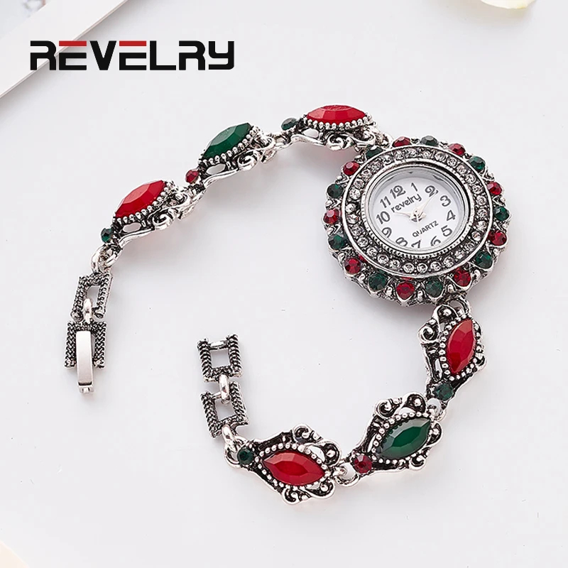 

REVELRY New Popular Women Watches Fashion Ladies Quartz Clock Luxury Diamonds Bracelet Female Wristwatch 2019 Best Watch Gift