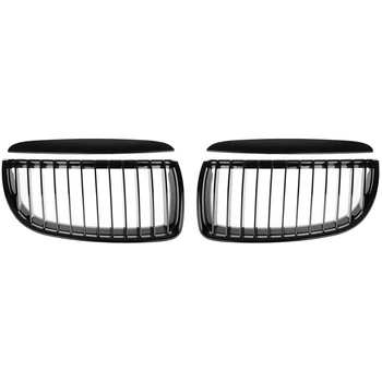 

Front Hood Kidney Grille for BMW E90 323I 325Xi 330I 328I 328Xi 335I 335Xi Pre-Facelift (Single Line, Glossy Black)