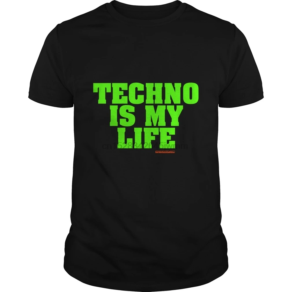 Мужская футболка Techno Is My Life (2) крутая с принтом Футболки | одежда