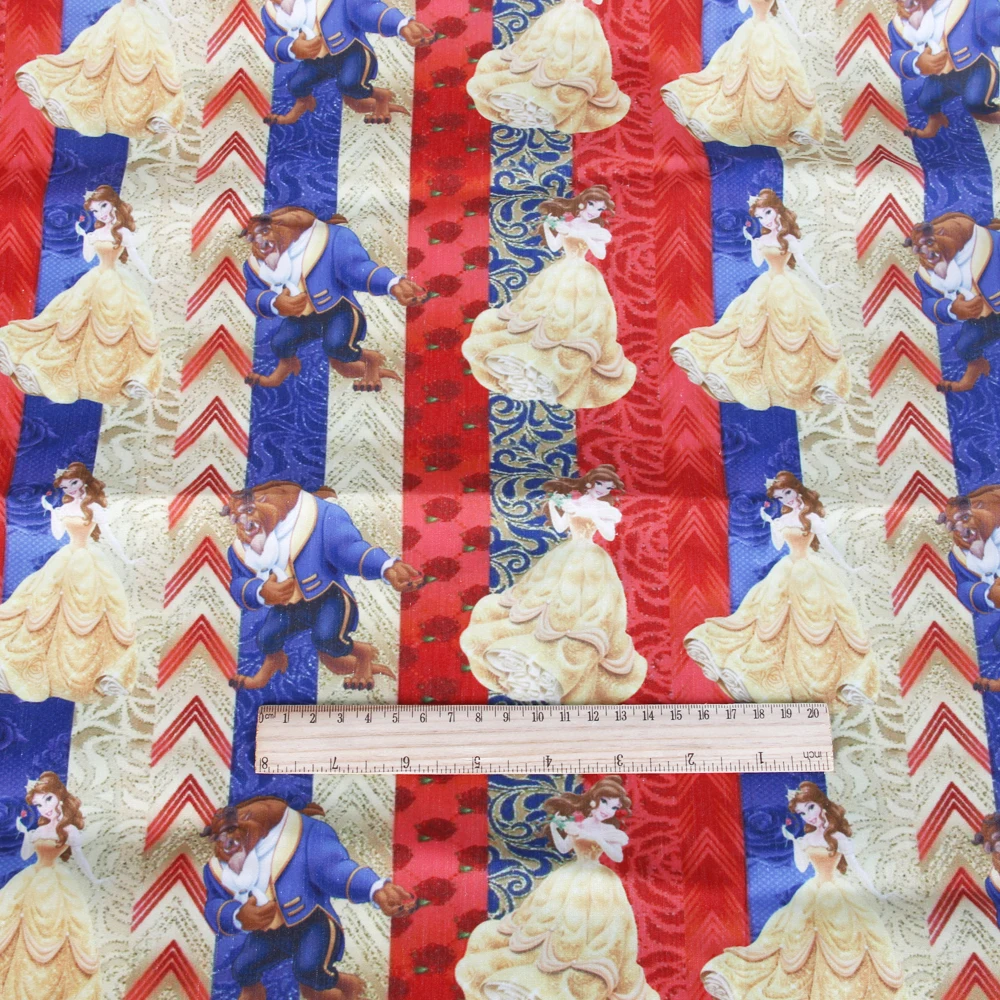 50*145 см мультфильм P [atchwork полиэстер хлопок ткань для ткани детские постельные принадлежности домашний текстиль Telas лоскутное Algodon, c389