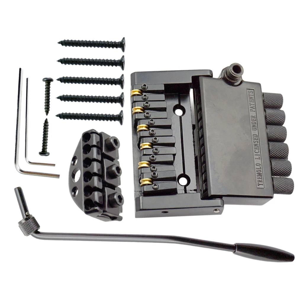 

Headless Electric Guitar 6 String Iron Zinc Alloy Saddle Bridge 79.5 X 87mm