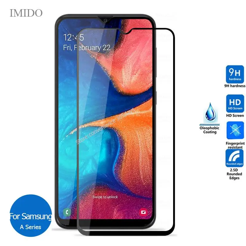 Полностью покрывающее закаленное Стекло для samsung Galaxy A 10S 20С 30С 40С с 50-х 60-х 70S 10e 20e 10 20 30 40 50 60 70, 80, 90, Экран протектор