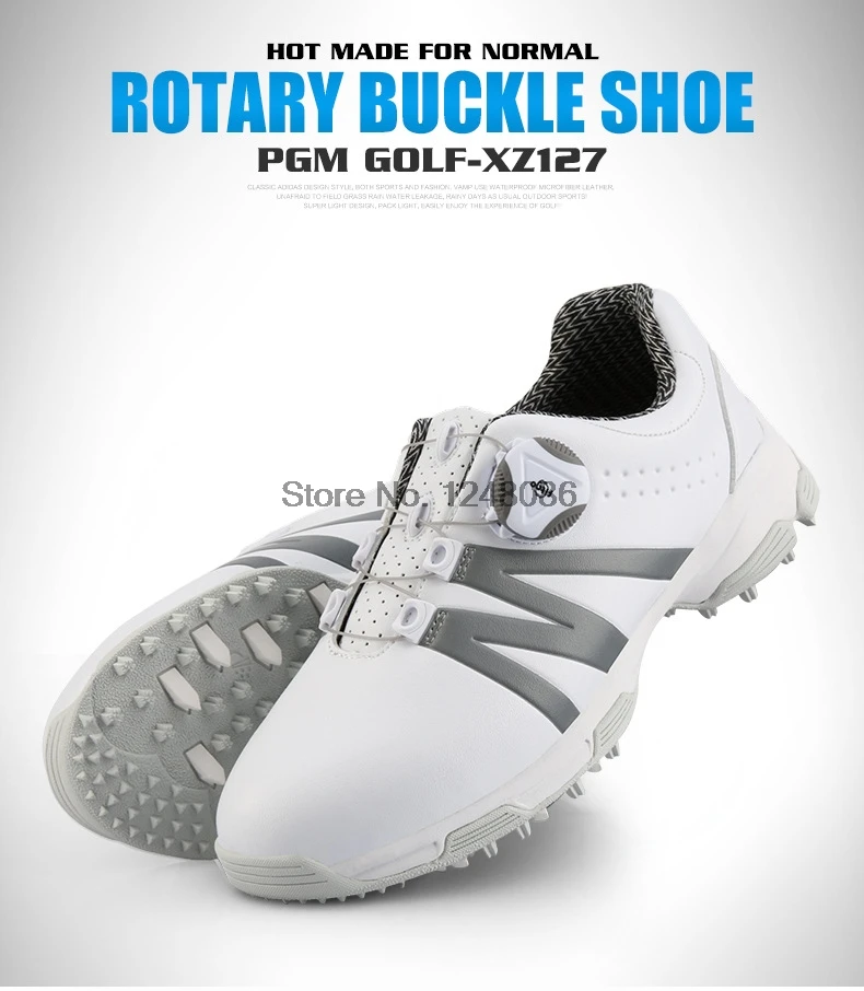 PGM, детская легкая обувь для гольфа, водонепроницаемые мягкие кроссовки для мальчиков и девочек, нескользящая спортивная обувь с мягкой подошвой для гольфа D0846
