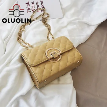 

Long Chain Small Bag Women Handbag New Fashion Texture Lock Summer Shoulder Bag Wild Embroidery Pouch Beauty Charm Ladies Pouch