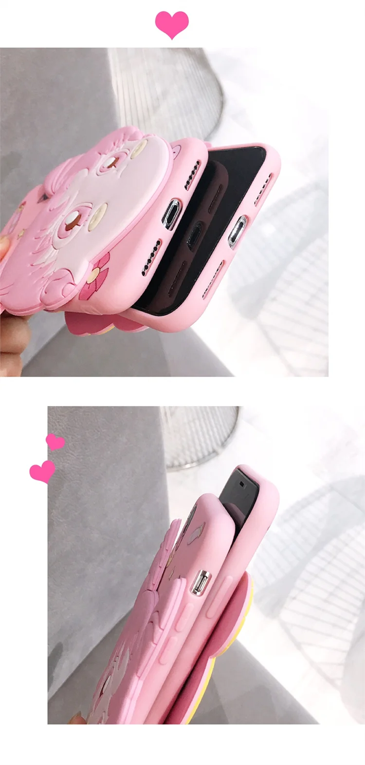 Чехол для телефона SAM S10 с милым 3D Сейлор Мун для samsung S10E/S10 plus/S8/S8plus/S9 plus/S7/S6 Edge розовый чехол для мобильного телефона