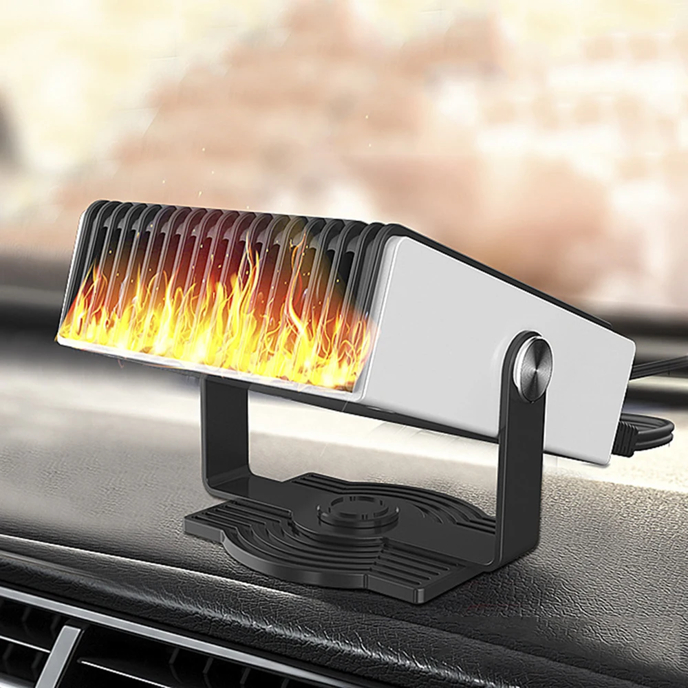 

150W Car Fan Heater Defog Defrost Demist Windscreen Deicer Warmer Rotatable 12V