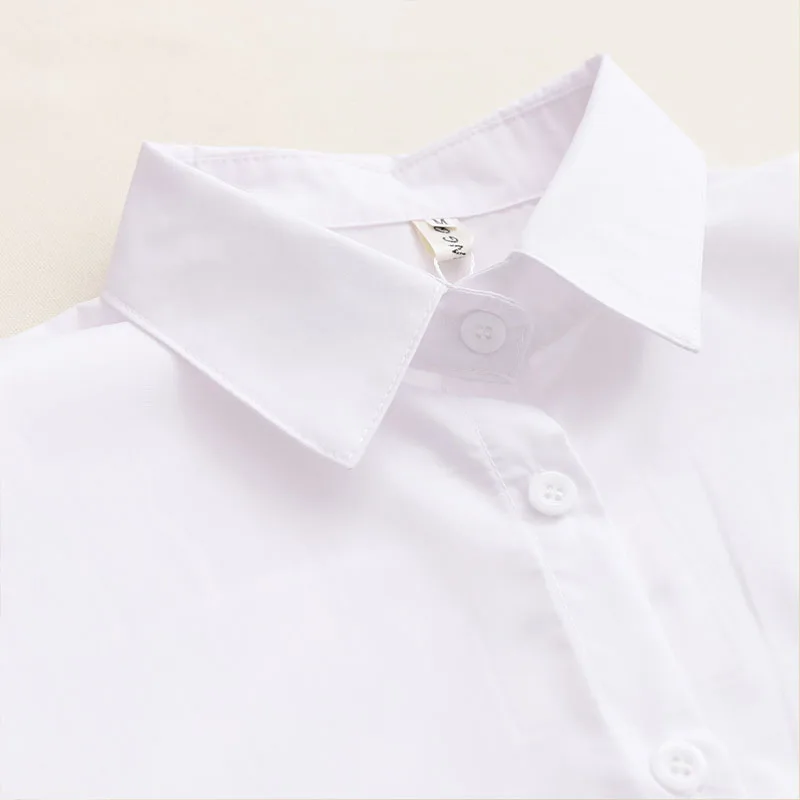 Женская свободная рубашка с длинным рукавом Повседневная хлопковая блузка