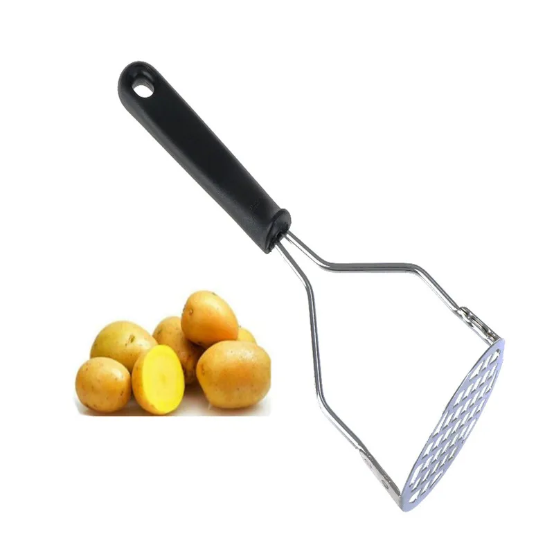 

Stainless Steel Potato Masher Ricer Puree Garlic Presser Vegetable Fruit Press Maker Gadget Kitchen Accessories