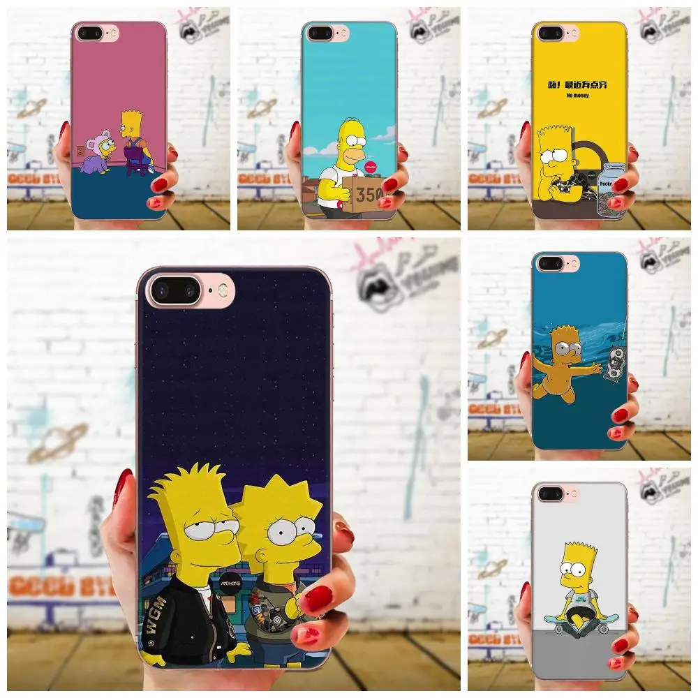 

For Sony Xperia Z Z1 Z2 Z3 Z4 Z5 compact Mini M2 M4 M5 T3 E3 E5 XA XA1 XZ Premium Silicone Case Simpson