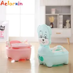 Pot de dessin animé pour bébé, siège d'entraînement, pour enfants, toilettes pour bébés, avec dossier urinoir Portable 